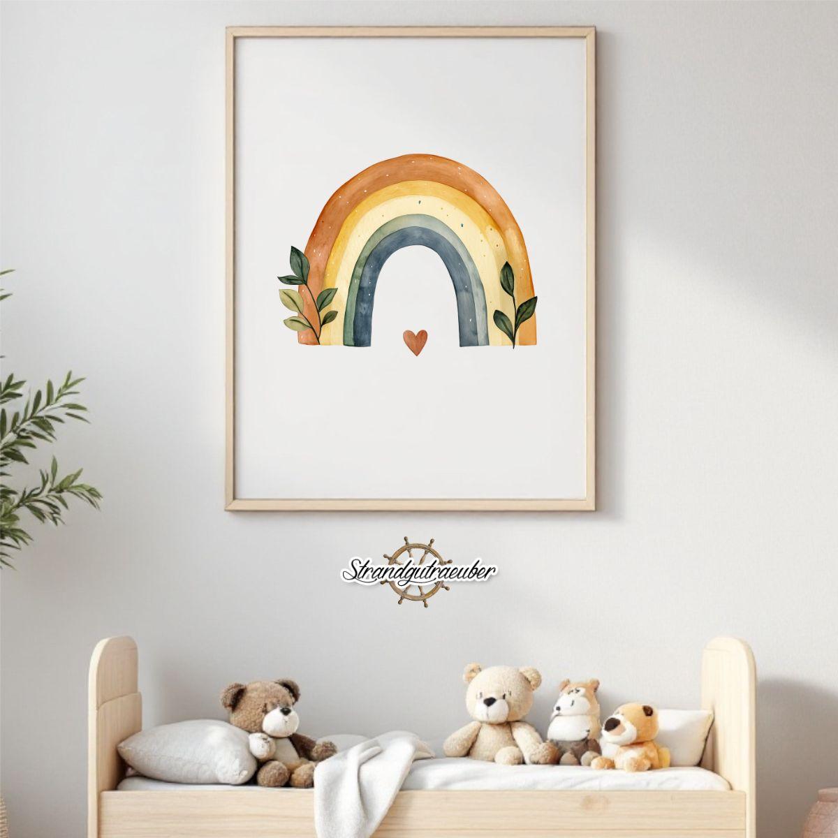 Buegelbild bunter Regenbogen Buegelbild bunter Regenbogen
